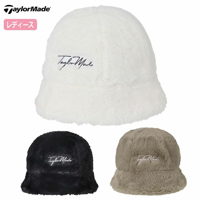 テーラーメイドウィメンズWウィンターバケットハットUN943レディースゴルフキャップ帽子ゴルフTaylorMade日本正規品2025秋冬モデル