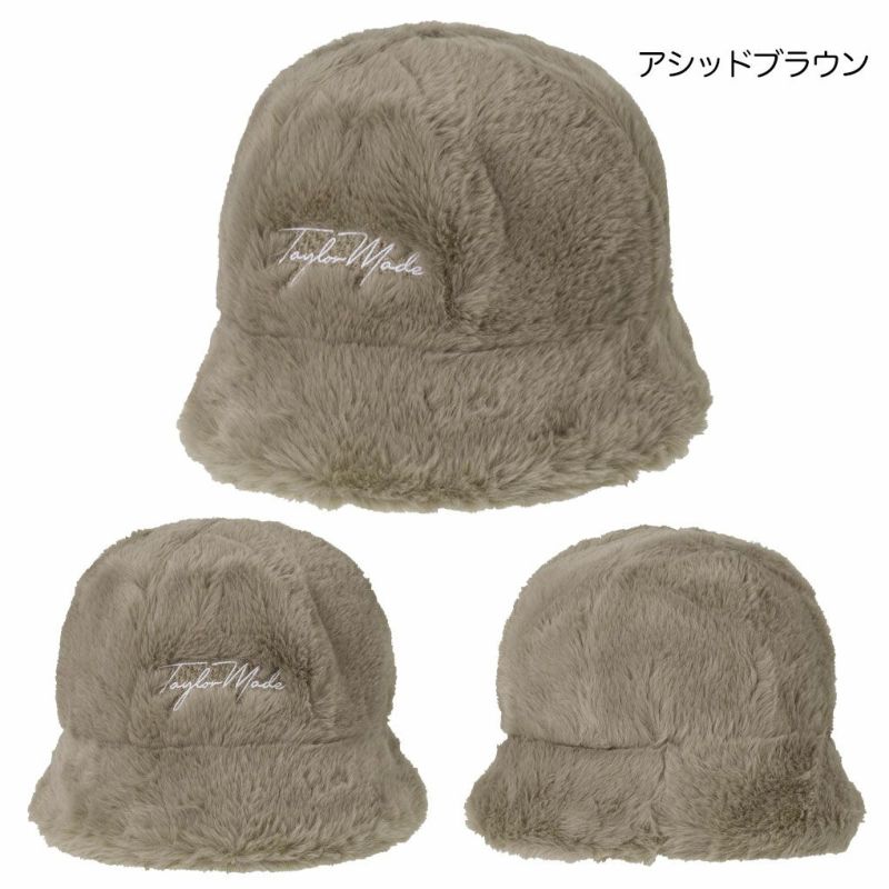テーラーメイドウィメンズWウィンターバケットハットUN943レディースゴルフキャップ帽子ゴルフTaylorMade日本正規品2025秋冬モデル