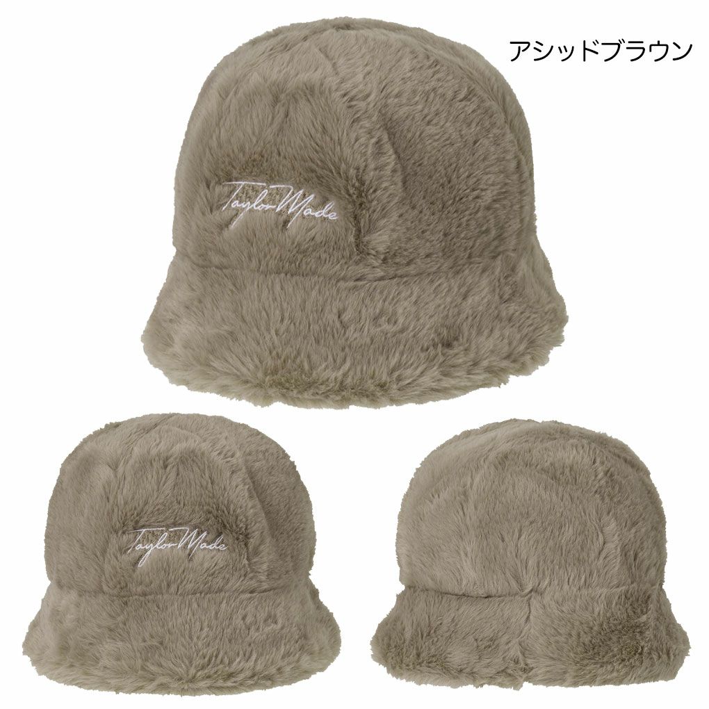 テーラーメイドウィメンズWウィンターバケットハットUN943レディースゴルフキャップ帽子ゴルフTaylorMade日本正規品2025秋冬モデル