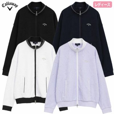 キャロウェイ フラワージャカードフルジップスウェット C25217203 レディース Callaway ゴルフウェア 2025秋冬モデル 日本正規品