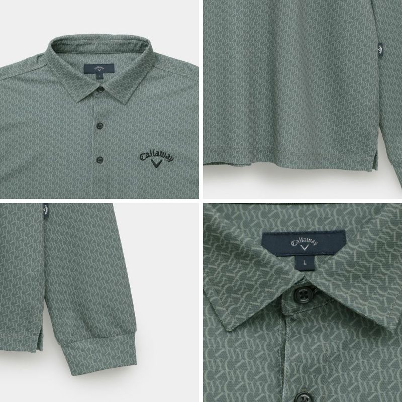 キャロウェイ　ゴルフウエア(長袖) Callaway（キャロウェイ） ゴルフウェア 長袖シャツ 秋 冬 ロゴジャ