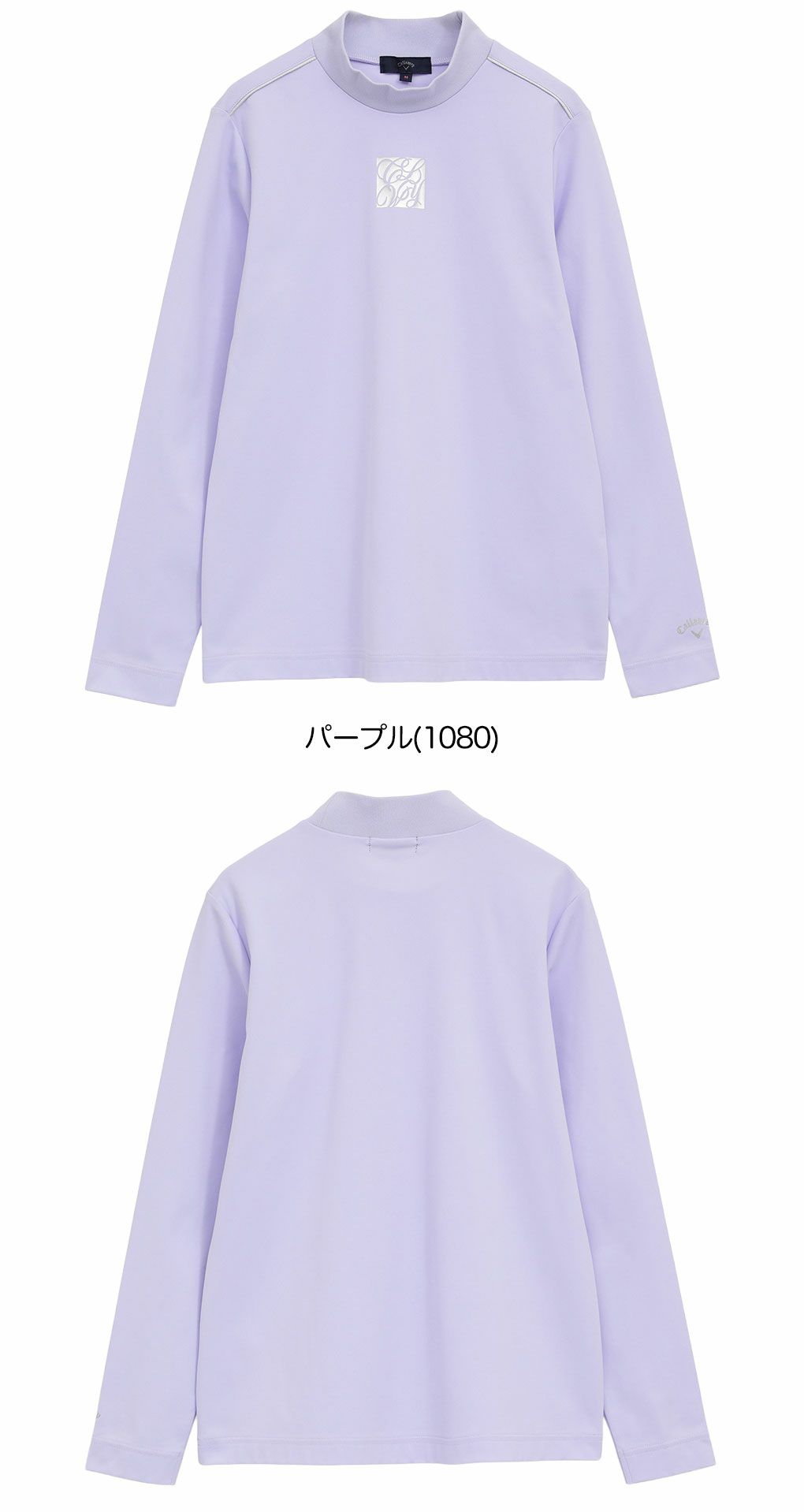 キャロウェイポリエステルスムース長袖モックネックシャツC25233201レディースゴルフウェア2025秋冬モデルCallaway日本正規品