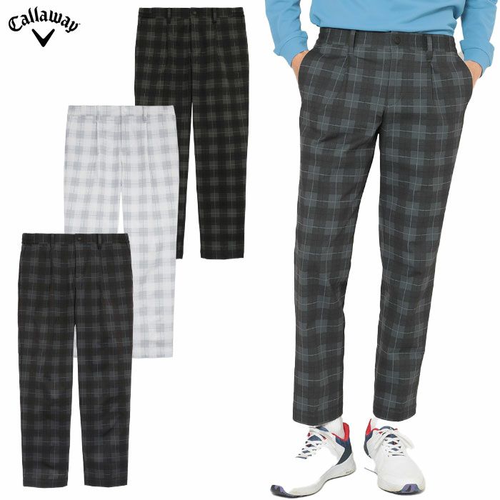 キャロウェイ8WAYストレッチチェックプリントパンツC25226107メンズゴルフウェアゴルフ2025秋冬モデル日本正規品