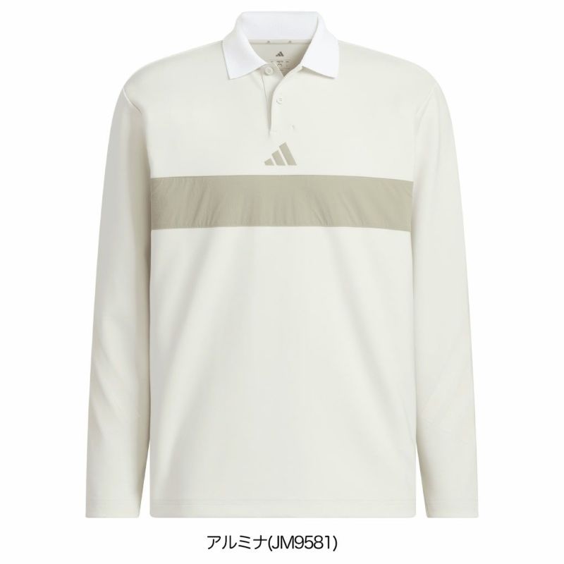 アディダスビヨンドザコースカラーブロック長袖ポロシャツJUW95メンズゴルフウェアゴルフ2025秋冬モデルadidas日本正規品