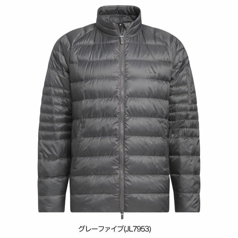 アディダス アームポケット付き フルジップ ダウンジャケット JVU96