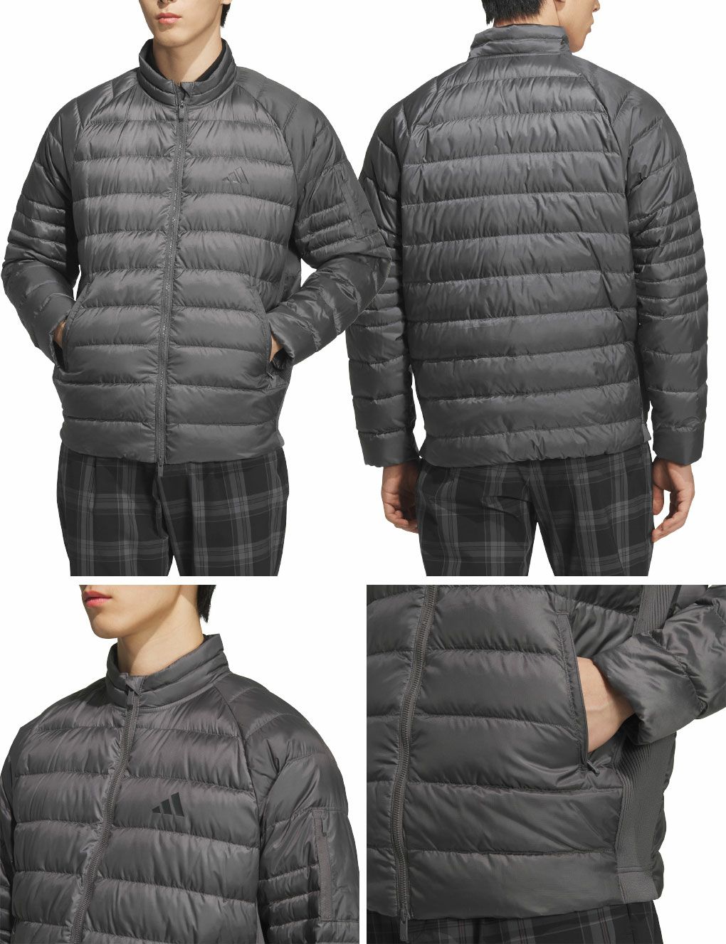 ジャケット・アウター xnyol アディダス アームポケット付き フルジップ ダウンジャケット JVU96