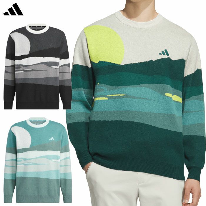 アディダス グラフィック クルーネックセーター JVU98 メンズ ゴルフ
