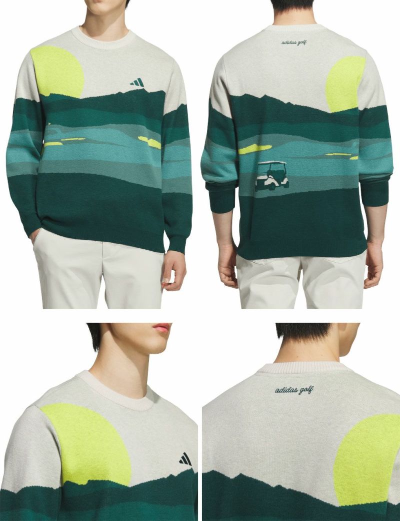 アディダス グラフィック クルーネックセーター JVU98 メンズ ゴルフ