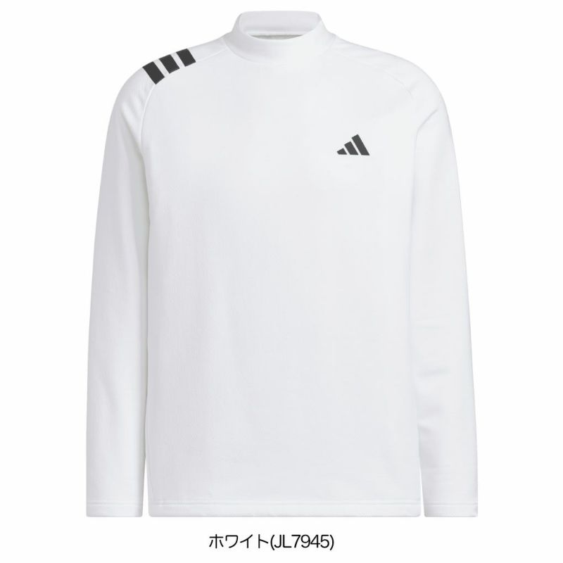 アディダスCOLD.RDYスリーストライプス長袖モックシャツJVV04メンズゴルフウェアゴルフ2025秋冬モデルadidas日本正規品