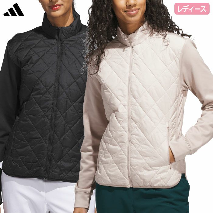 アディダス保温キルトコンビネーションフルジップジャケットKTB56レディースゴルフウェアゴルフ2025春夏モデルadidas日本正規品