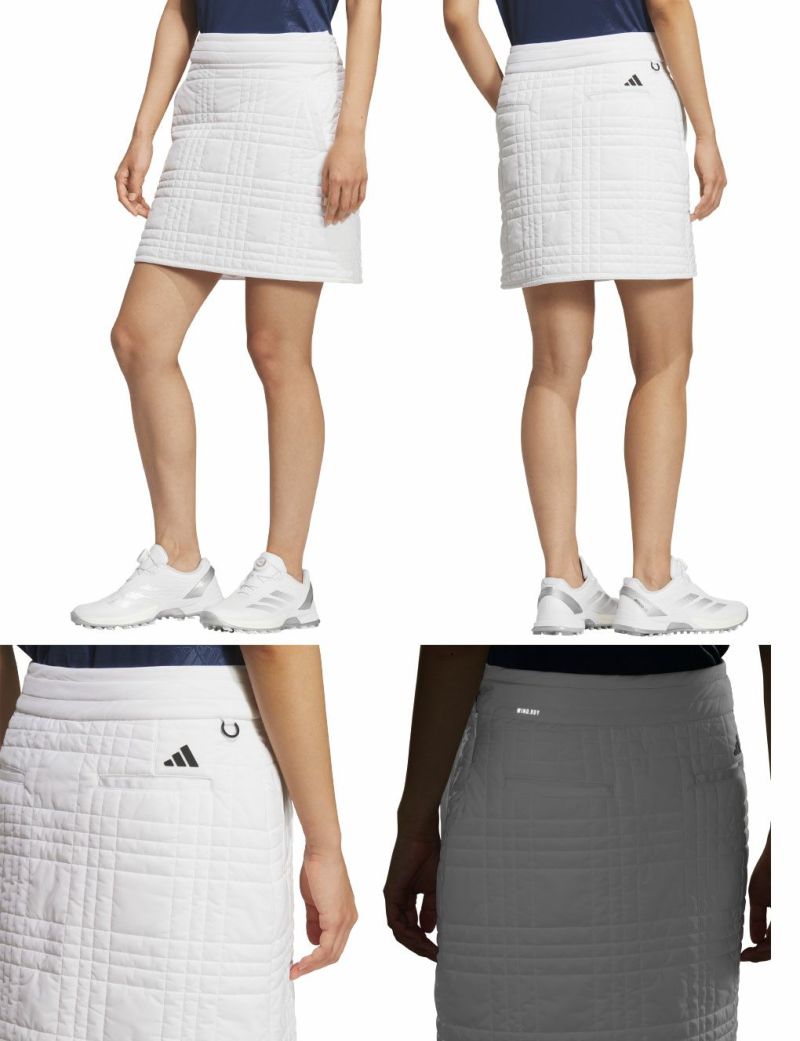 アディダス 撥水 キルティングスカート JWK10 レディース ゴルフウェア