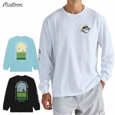 マルボン Malbon Golf 長袖シャツ MARINA TEE M-9270 メンズ ゴルフウェア 2025秋冬モデル 正規品