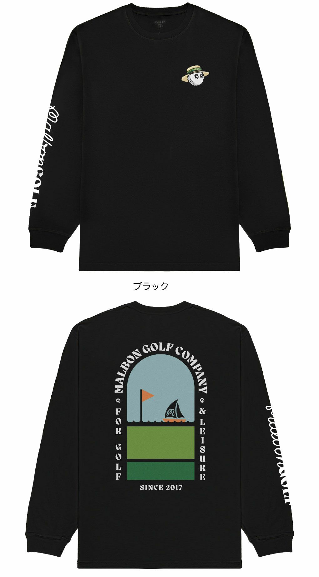 マルボンMalbonGolf長袖シャツMARINATEEM-9270メンズ2025年モデル