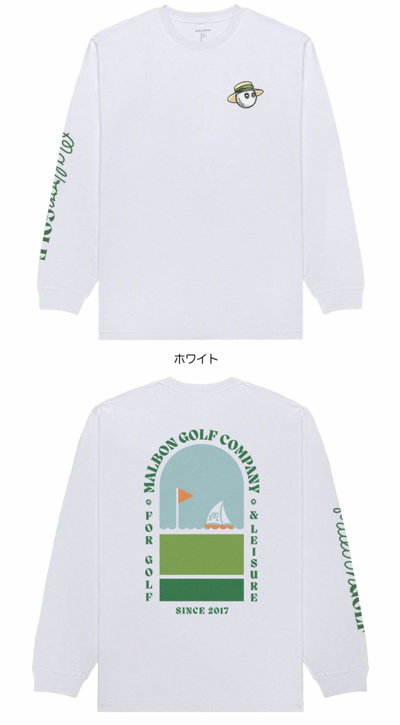 マルボン Malbon Golf 長袖シャツ MARINA TEE M-9270 メンズ ゴルフ