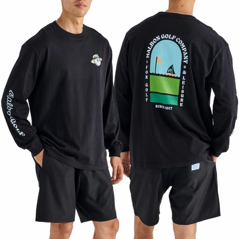 マルボン Malbon Golf 長袖シャツ MARINA TEE M-9270 メンズ ゴルフ