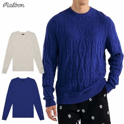 マルボン Malbon Golf ニット セーター MONACO KNIT SWEATER M-9132 メンズ ゴルフウェア 2025秋冬モデル 正規品