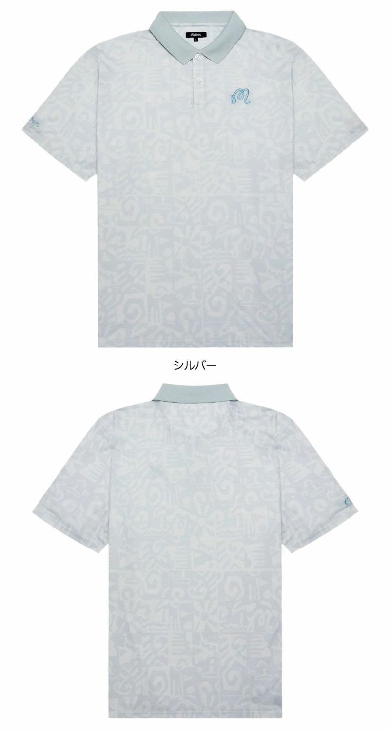 マルボンMalbonGolf半袖シャツMEZZOPERFORMANCEPIQUEPRINTEDPOLOM-9165メンズ2025年モデル