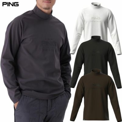 ピン PING サーモソーラ―バックカノコ長袖ハイネックカットソー 621-5266902 メンズ ゴルフウェア 2025秋冬モデル 日本正規品