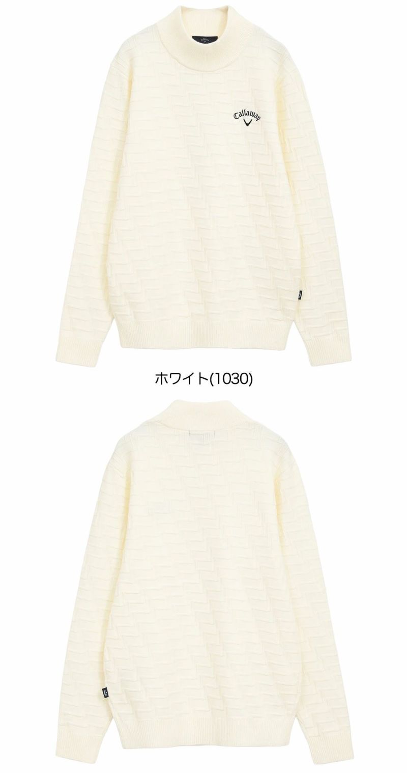 キャロウェイ リンクス編みハイネックニット C25218104 メンズ