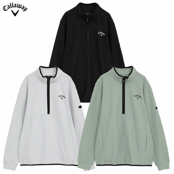 キャロウェイ 裏起毛ハーフジップモックネックシャツ C25233109 メンズ