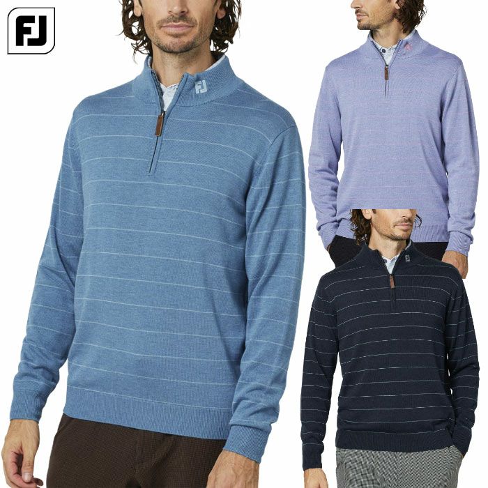 フットジョイウールヘザークォータージップセーターFJ-F25-M12メンズゴルフウェアFOOTJOY2025秋冬モデル日本正規品