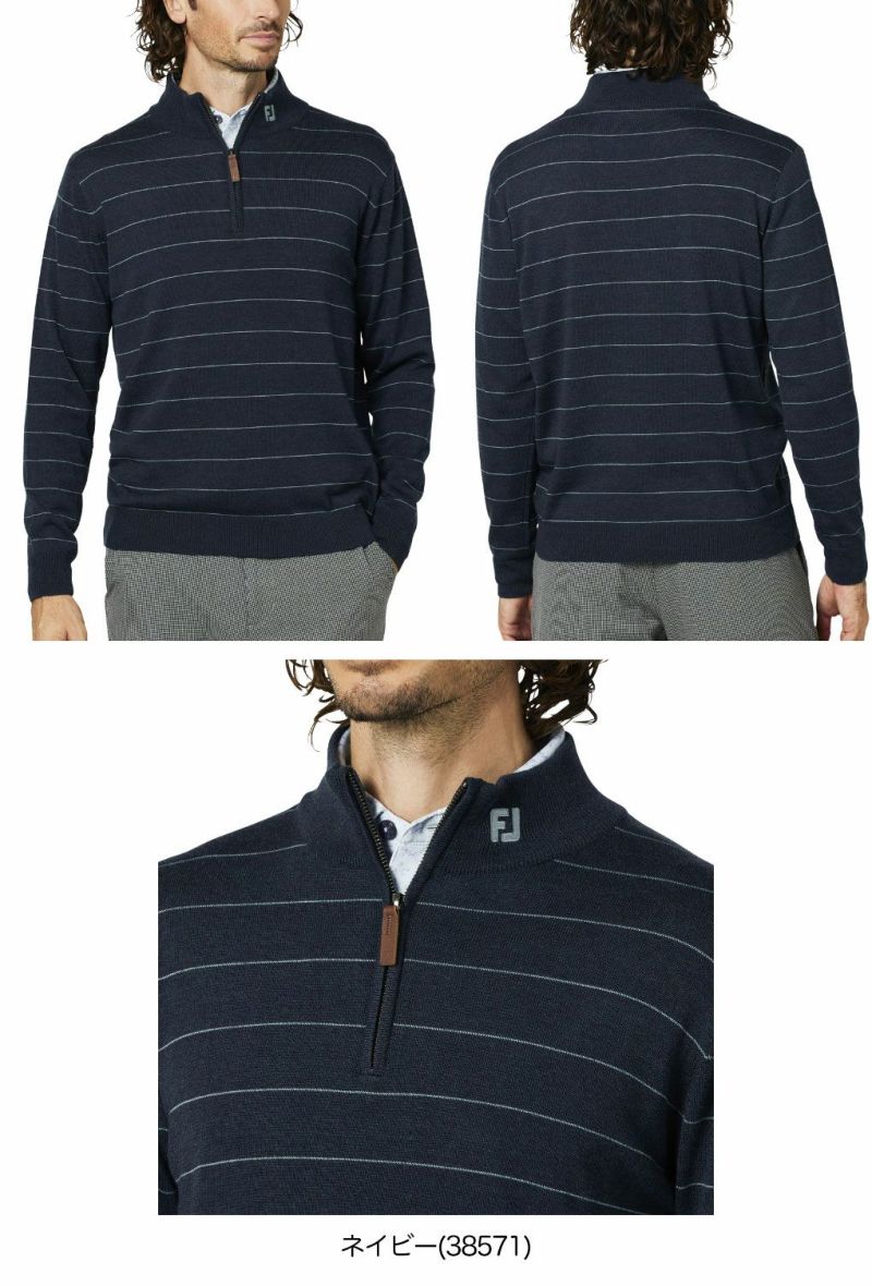 フットジョイウールヘザークォータージップセーターFJ-F25-M12メンズゴルフウェアFOOTJOY2025秋冬モデル日本正規品