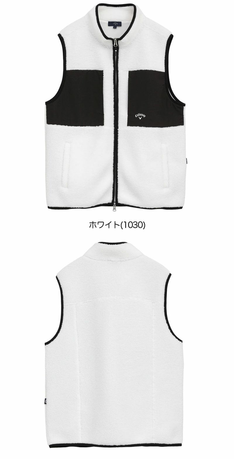 キャロウェイ カールボアフリースフルジップベスト C25216104 メンズ