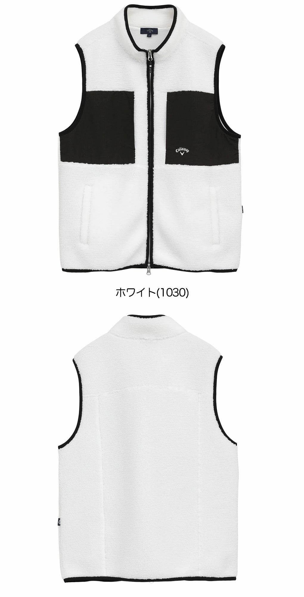 キャロウェイカールボアフリースフルジップベストC25216104メンズゴルフウェア2025秋冬モデルCallaway日本正規品