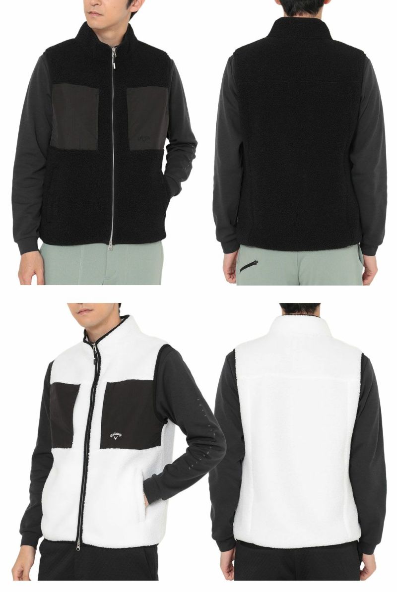 キャロウェイ カールボアフリースフルジップベスト C25216104 メンズ