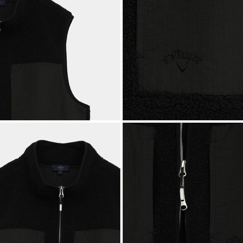 キャロウェイカールボアフリースフルジップベストC25216104メンズゴルフウェア2025秋冬モデルCallaway日本正規品