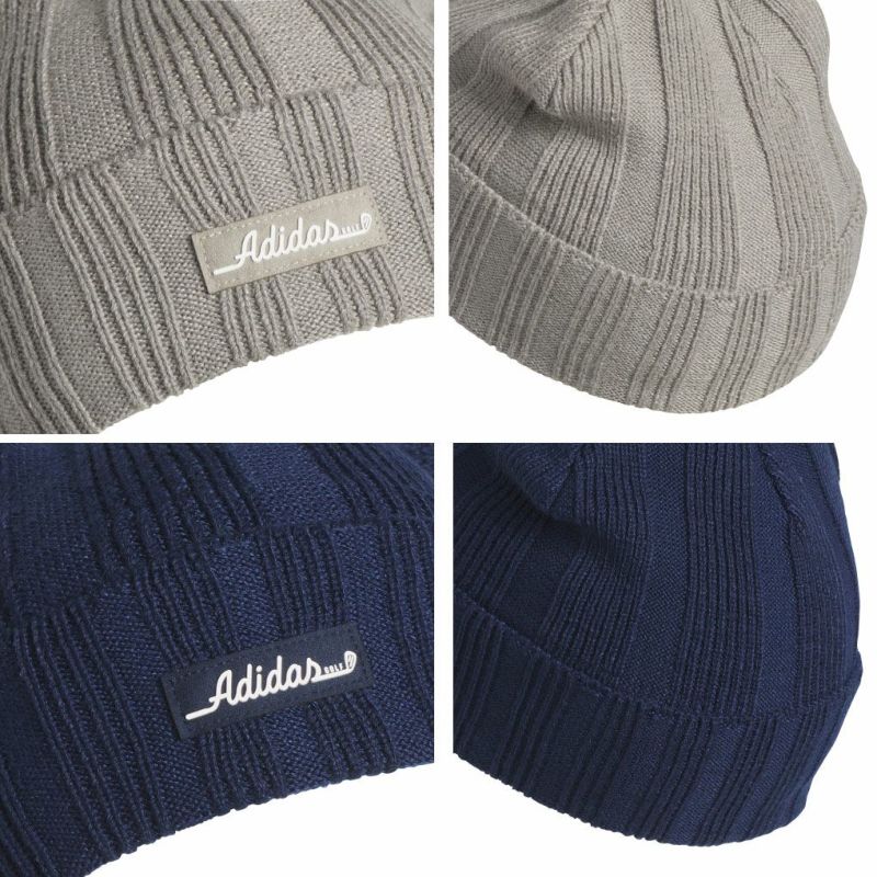 アディダス裏フリース付きロゴビーニーJVU27メンズゴルフキャップ帽子2025秋冬モデルadidas日本正規品