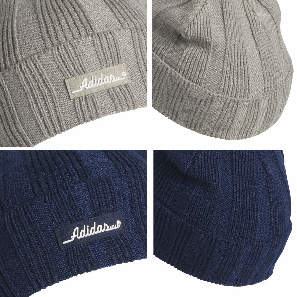 アディダス裏フリース付きロゴビーニーJVU27メンズゴルフキャップ帽子2025秋冬モデルadidas日本正規品