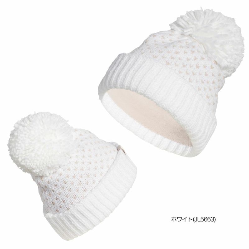 アディダスポンポンビーニーJVU37レディースゴルフキャップ帽子2025秋冬モデルadidas日本正規品