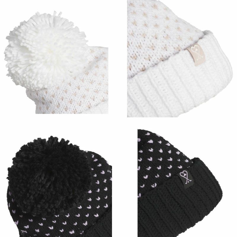 アディダスポンポンビーニーJVU37レディースゴルフキャップ帽子2025秋冬モデルadidas日本正規品