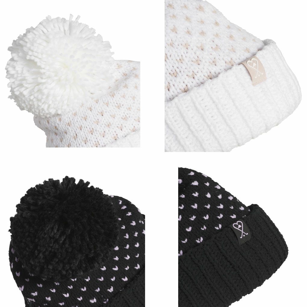 アディダスポンポンビーニーJVU37レディースゴルフキャップ帽子2025秋冬モデルadidas日本正規品