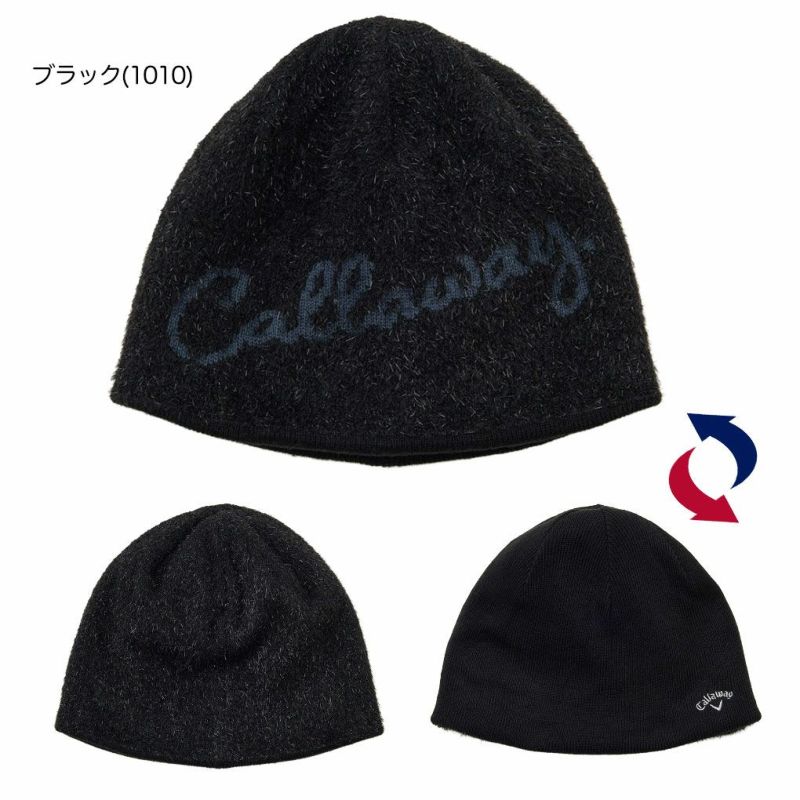 キャロウェイリバーシブルビーニーC25291216レディースゴルフキャップ帽子2025秋冬モデル日本正規品