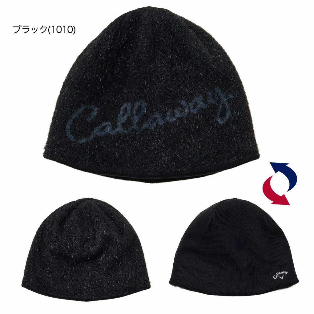 キャロウェイリバーシブルビーニーC25291216レディースゴルフキャップ帽子2025秋冬モデル日本正規品