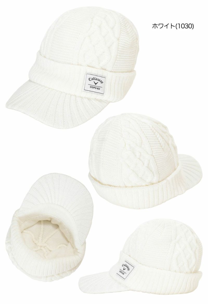 キャロウェイツバ付きニットキャップC25291121メンズゴルフキャップ帽子2025秋冬モデル日本正規品