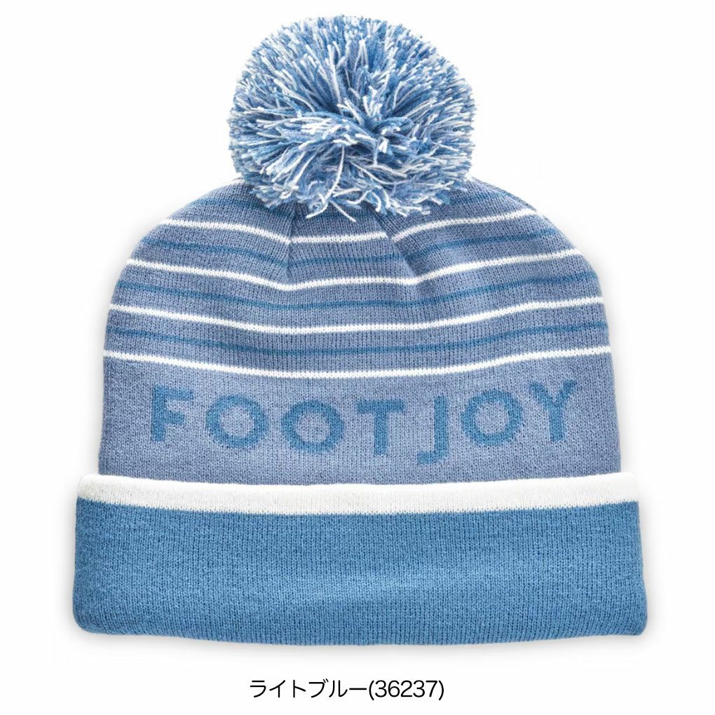 フットジョイFJストライプポンポンビーニーメンズFOOTJOYゴルフ帽子2025秋冬モデル日本正規品