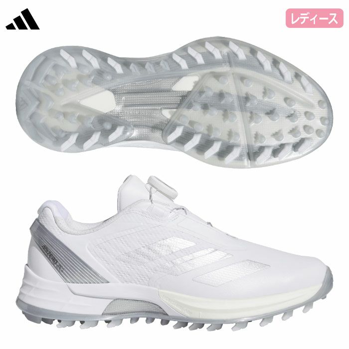 アディダスウィメンズアディゼロゼッドジーローボアOMX78レディーススパイクレスゴルフシューズ靴2025年モデルadidas日本正規品