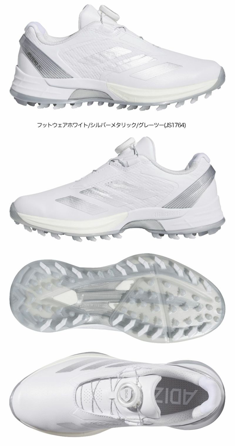 アディダスウィメンズアディゼロゼッドジーローボアOMX78レディーススパイクレスゴルフシューズ靴2025年モデルadidas日本正規品