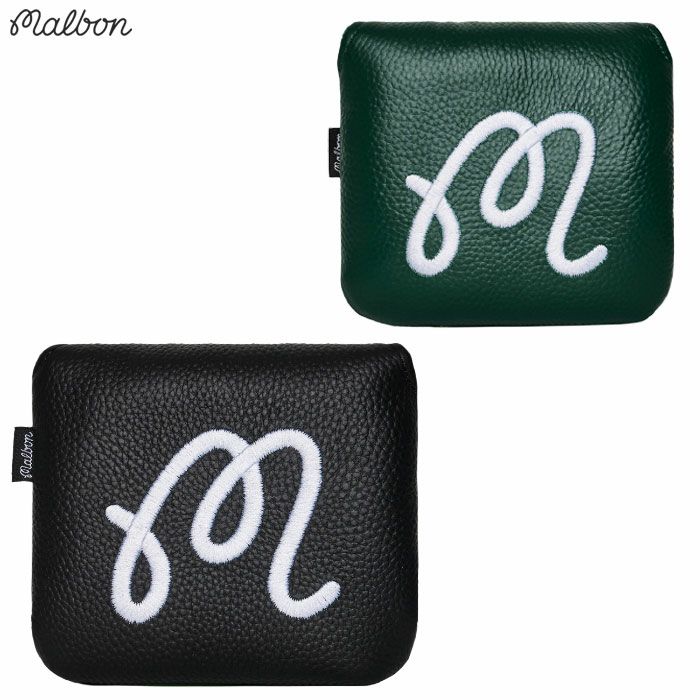 MalbonGolfパターカバーMMALLETCOVERマレットヘッドカバーM-9436マルボン2025年モデルUSA直輸入品
