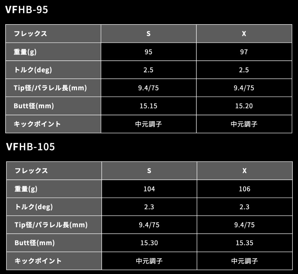 マミヤグラファイトデザインTOURADVFHB_スリーブ付きシャフト