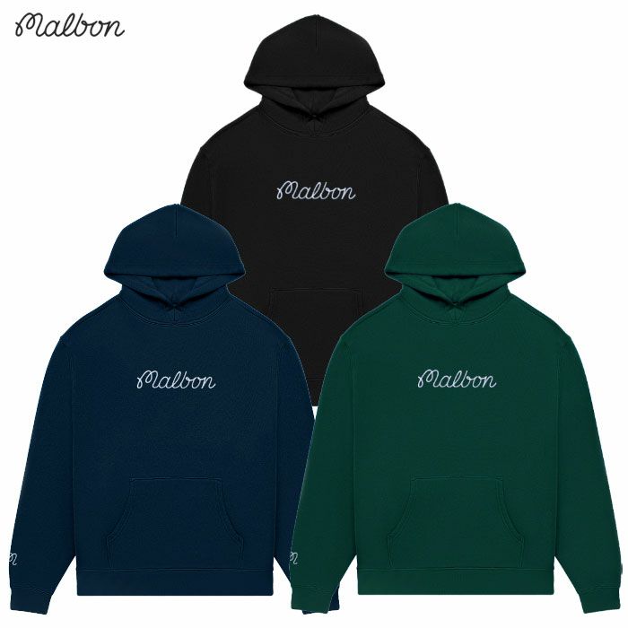 マルボンゴルフ スウェットパーカー Malbon Golf FESQUE HOODIE M-9418 マルボンゴルフ ウェア パーカー 長袖 M-9418 FESQUE HOODIE メンズ