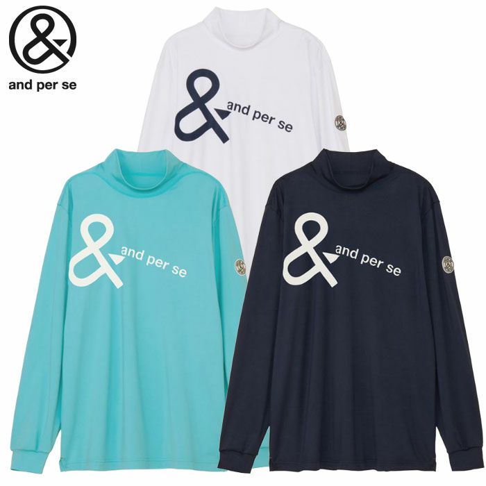 アンパスィマシュマロジャージー長袖モックネックシャツ長袖AMF9225W2ンズandperse2025秋冬モデル日本正規品