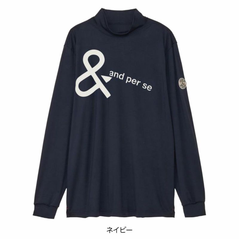 アンパスィマシュマロジャージー長袖モックネックシャツ長袖AMF9225W2ンズandperse2025秋冬モデル日本正規品