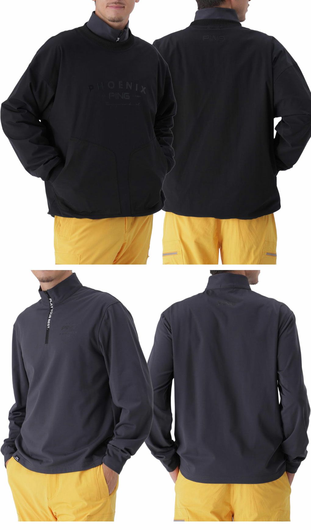 ピンPING全方向ストレッチ/ダブルフェイスツインレイヤードアウター621-5220901メンズゴルフウェア2025秋冬モデル日本正規品