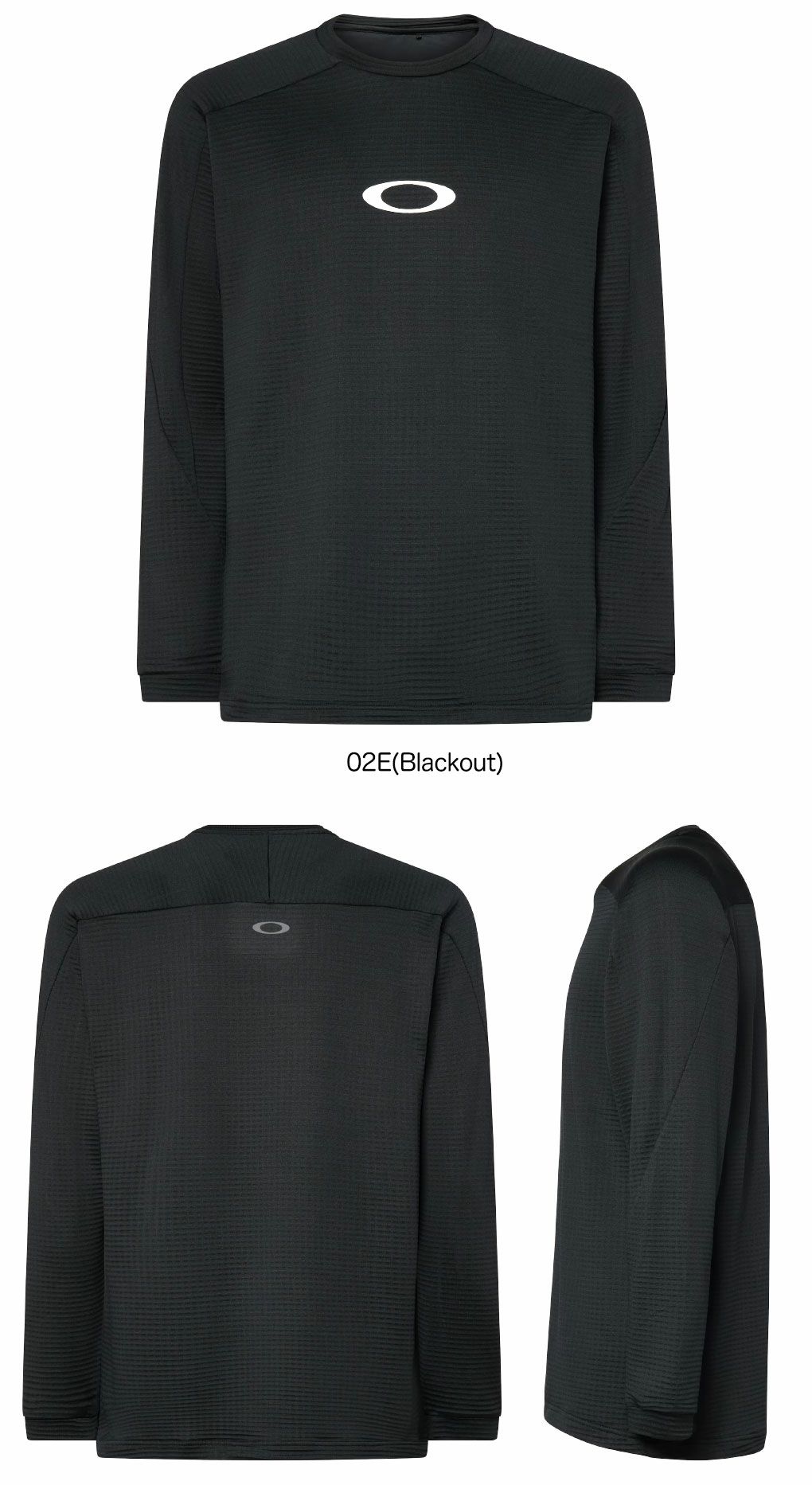 オークリーシャツEnhanceLightGridL/SCrew5.7メンズ長袖FOA408123ゴルフウェア2025秋冬OAKLEY日本正規品