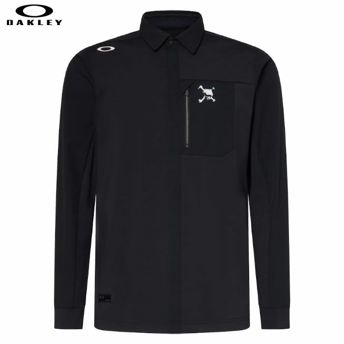 オークリーシャツSkullIdeallyHybridLSShirtメンズ長袖FOA408238ゴルフウェア2025秋冬OAKLEY日本正規品