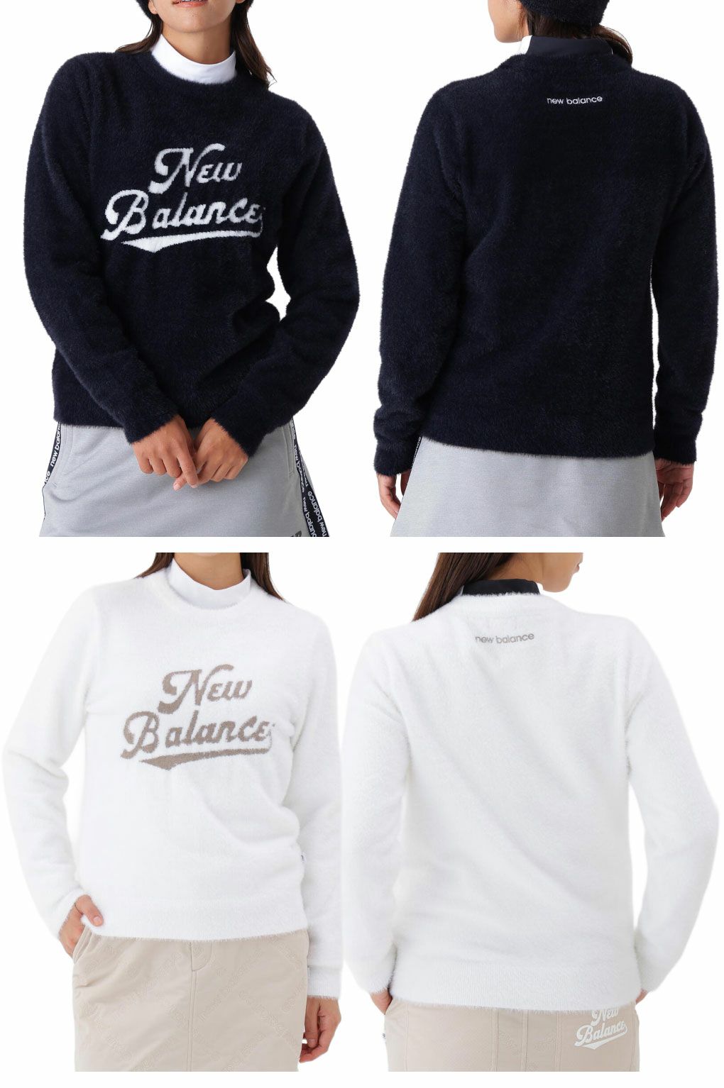 ニューバランス長袖ニット012-5270504レディースゴルフウェアnewbalance2025秋冬モデル日本正規品